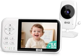 Babyfoon met camera 32 inch hd wit