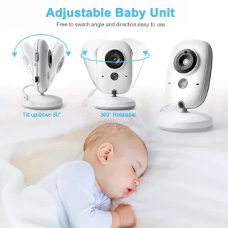 Babyfoon met Camera 3.2 inch LCD Wit