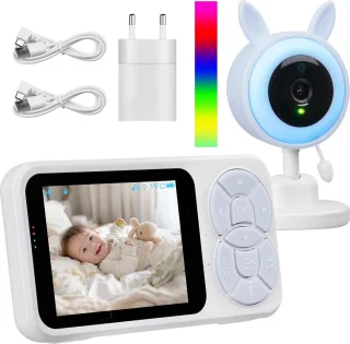 Babyfoon met camera, 3,5-inch monitor