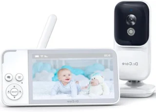 Babyfoon met camera - 3.5 inch scherm - wit