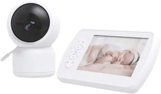 Babyfoon met camera 4.3 inch wit
