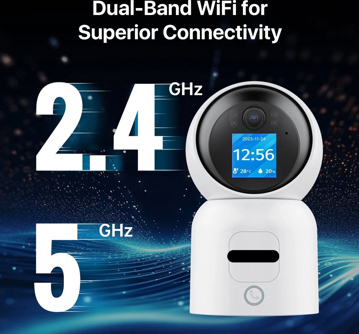 Babyfoon met Camera 4MP WiFi IP Smart - Wit