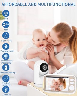 Wat vinden we goed aan de Babyfoon met camera 5" 720p video- & audiomonitor