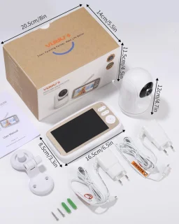 Babyfoon met camera 5" 720p video- & audiomonitor