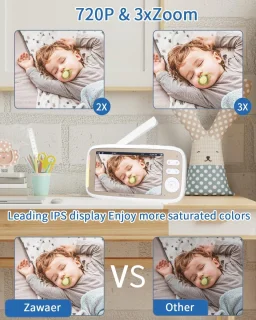 Babyfoon met camera 5" 720p video- & audiomonitor