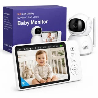 Babyfoon met camera 5 inch 720p zonder wifi