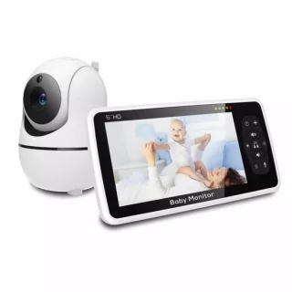 Babyfoon met camera 5 inch