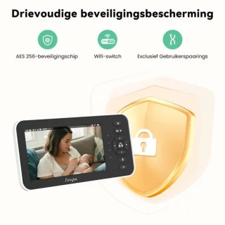 Babyfoon met camera – 5 inch HD scherm
