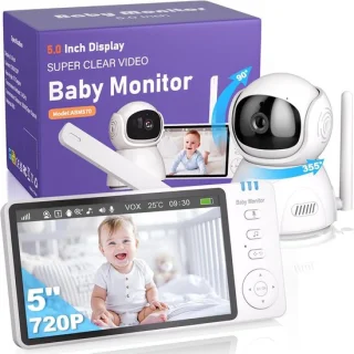 Babyfoon met Camera – 5 inch Monitor