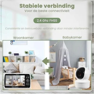 Babyfoon met camera 5-inch monitor