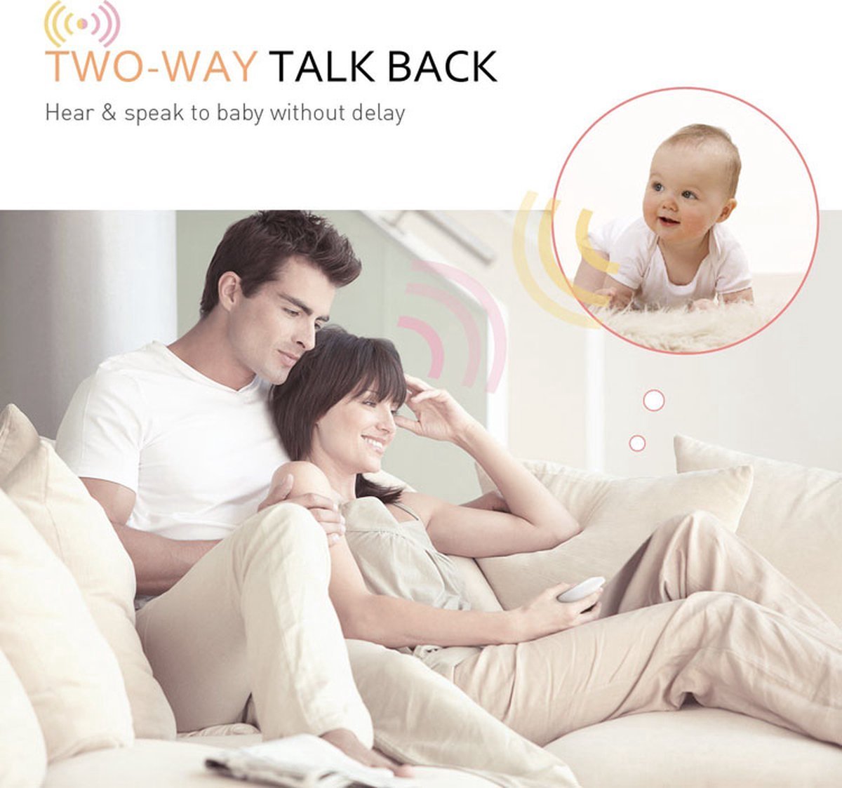 Babyfoon Met Camera 5 Inch Nederlands Display Zonder Wifi