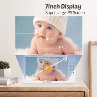 Babyfoon met camera 7 inch