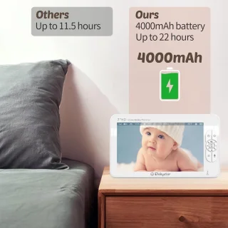 Babyfoon met camera 7 inch