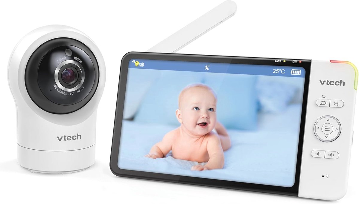 Babyfoon met camera 7 inch HD monitor 1080p wifi