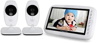 Babyfoon met camera - 7 inch - wit