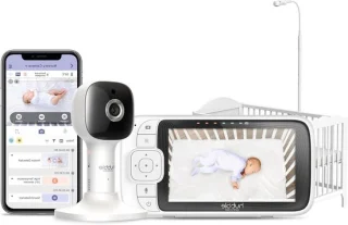 Babyfoon met camera - Baby Monitor - Wit