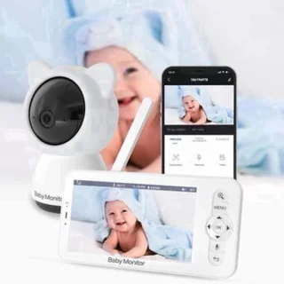 Babyfoon met camera - binnencamera - grijs