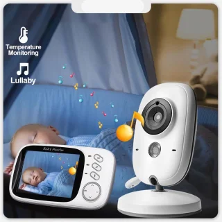 Babyfoon met Camera en 3.2" LCD - Wit