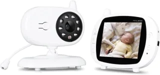Babyfoon met Camera en 3.5 Inch IPS Scherm EU Stekker