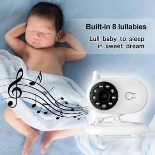 Babyfoon met Camera en 3.5 Inch IPS Scherm EU Stekker
