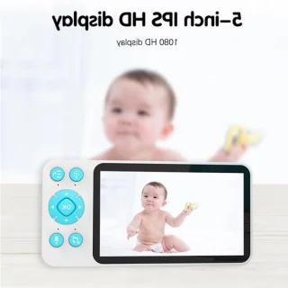 Babyfoon met camera en 5 inch scherm