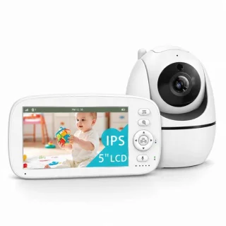 Babyfoon met camera en 5 inch scherm