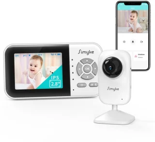 Babyfoon met camera en app – 2,8 inch scherm – wifi