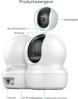 Babyfoon met Camera en App Wit - Petcam