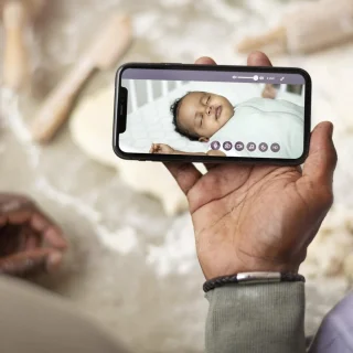 Babyfoon met camera en audio