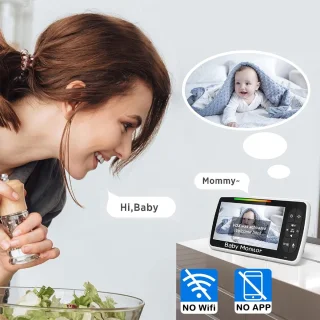 Babyfoon met camera en audio