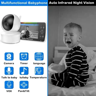 Babyfoon met camera en audio