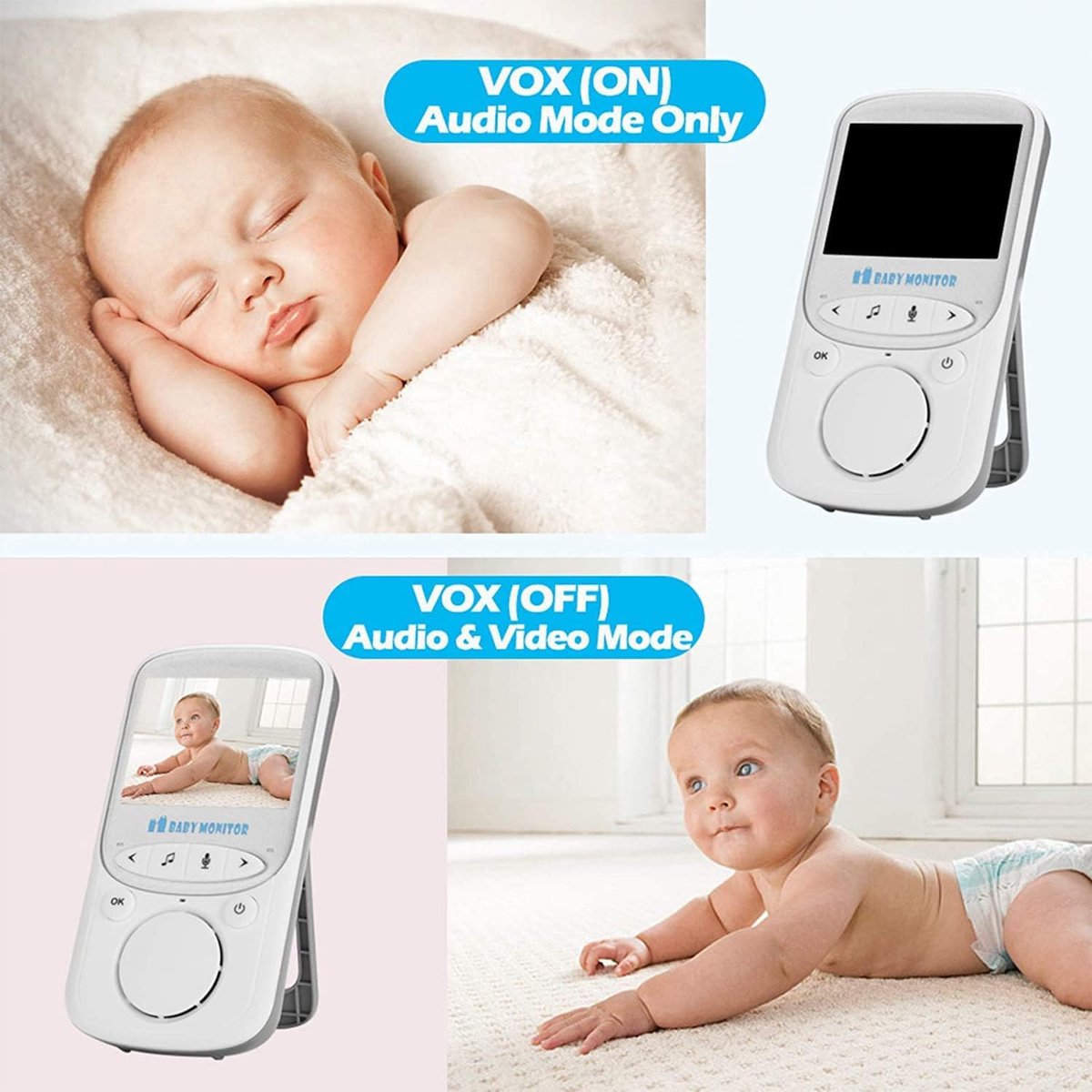 Babyfoon met camera en audio