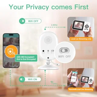 Babyfoon met camera en audio