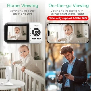 Babyfoon met camera en audio
