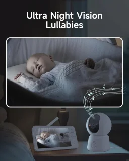 Babyfoon met camera en monitor