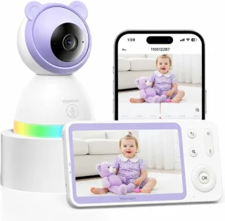 Babyfoon met camera en monitor - Paars