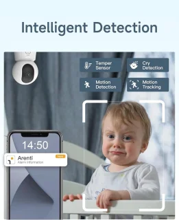 Babyfoon met camera en monitor