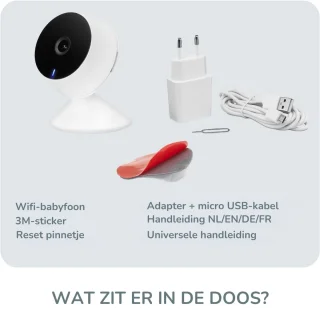 Babyfoon met Camera en Scherm - Draagbare Baby Monitor