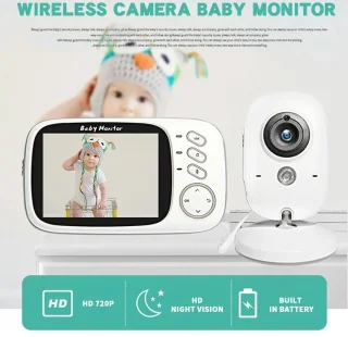 Babyfoon met Camera en Scherm Wit 50m Binnen 250m Buiten
