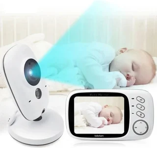 Babyfoon met Camera en Scherm Wit 50m Binnen 250m Buiten