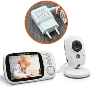 Babyfoon met Camera en Scherm Wit 50m Binnen 250m Buiten
