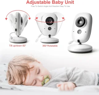 Babyfoon met Camera en Scherm Wit