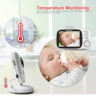 Babyfoon met Camera en Scherm Wit