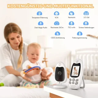 Babyfoon met camera en standaard