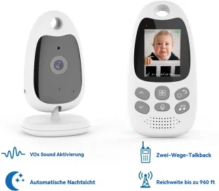 Babyfoon met camera en standaard