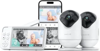 Babyfoon met camera en videomonitor - wit