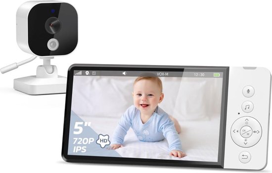 Babyfoon met Camera Full HD Wit