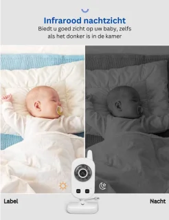 Babyfoon met Camera Full HD Zwart Wit