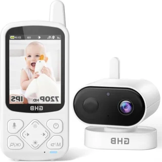 Babyfoon met camera - kindermonitor - wit