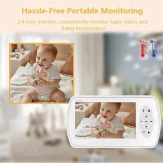 Babyfoon met camera - nanny-camera - draadloos - wit
